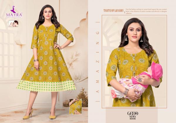 Mayra Good News Vol 2 cambric Designer Feeding Kurti Collection